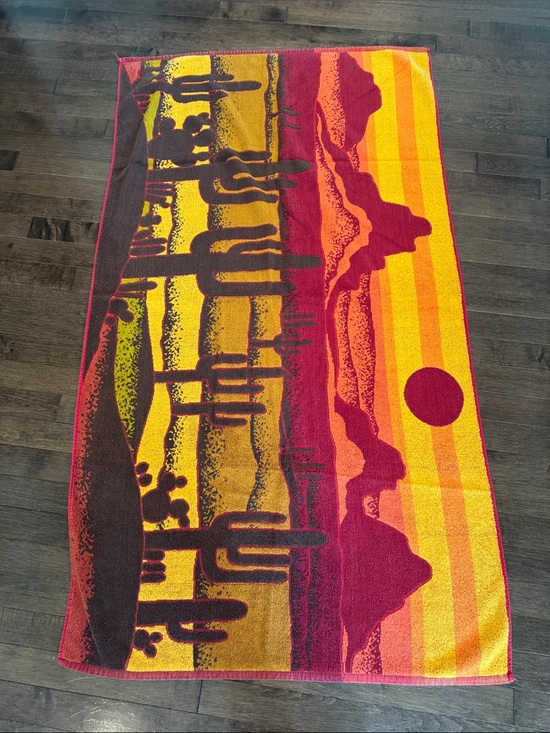 Vintage Other - Vintage dessert scene beach towel